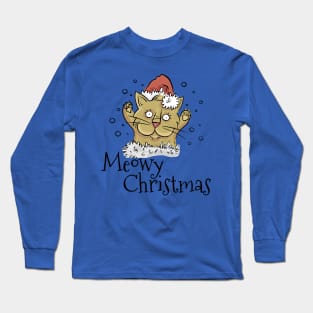 Meowy Christmas Long Sleeve T-Shirt